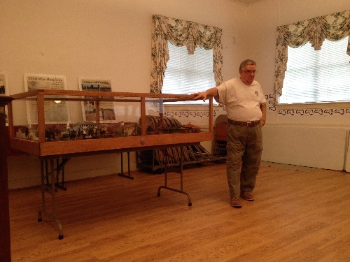 Mr. Jimmy Bradley, Randolph County Commission Chair, and creator of this amazing diorama.